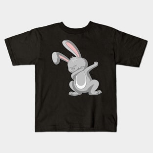 Funny kids design rabbit dabbing Kids T-Shirt